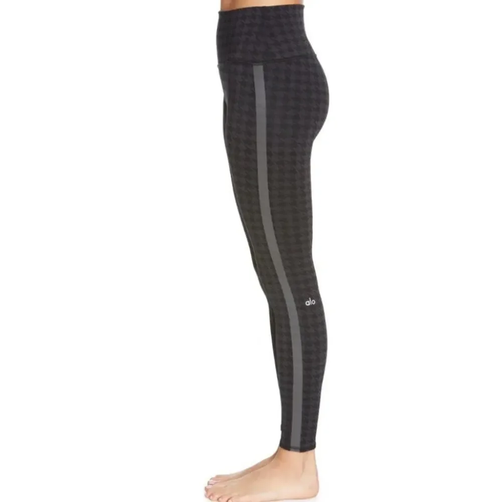 ALO Yoga High Waist Leggings- Jacquard Houndstooth Size XS Extra Small
